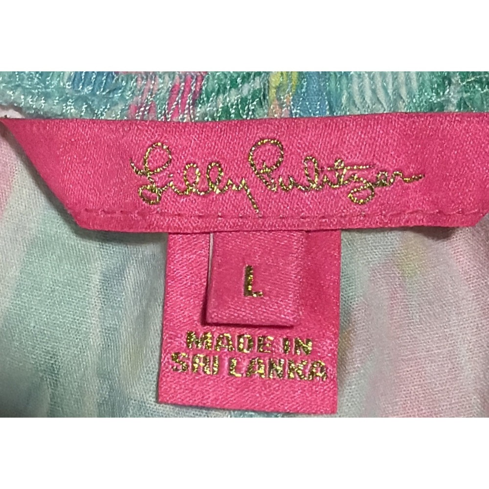 LILLY PULITZER  Ocean View Shorts   "SEA TURTLE SOIREE"  Size LARGE - Picture 2 of 7